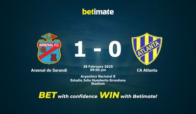 Arsenal de Sarandi vs CA Atlanta Pronostic, cotes et conseils de paris 28/02/2025