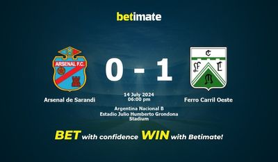 Arsenal de Sarandi vs Ferro Carril Oeste Prédiction, cotes et conseils de paris 14/07/2024