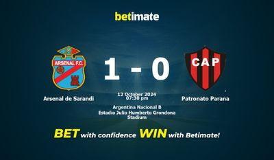 Arsenal de Sarandi vs Patronato Parana Prédiction, cotes et conseils de paris 12/10/2024