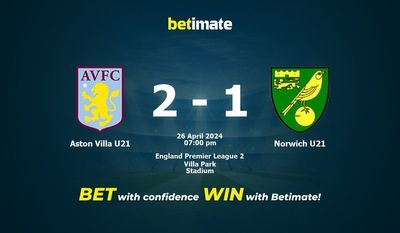 Aston Villa U21 vs Norwich U21 Prédiction, cotes et conseils de paris 26/04/2024