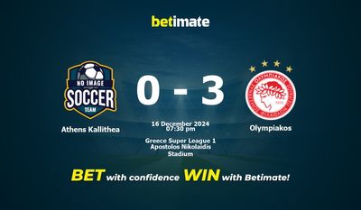 Pronostic Athènes Kallithea vs Olympiakos, cotes et conseils de paris 16/12/2024