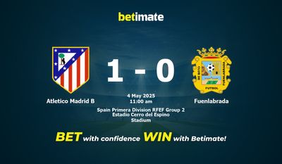 Pronostic, cotes et conseils de paris Atlético Madrid B - Fuenlabrada (05/04/2025)