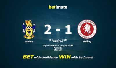 Pronostic, cotes et conseils de paris pour Aveley vs Welling 29/11/2024