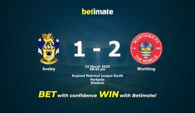 Pronostic, cotes et conseils de paris pour Aveley vs Worthing 10/03/2025