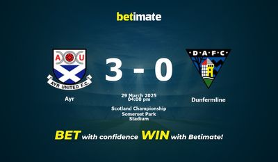 Pronostic, cotes et conseils de paris Ayr vs Dunfermline (29/03/2025)