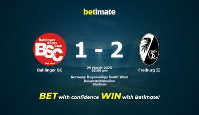 Pronostic, cotes et conseils de paris Bahlinger SC vs Freiburg II (29/03/2025)