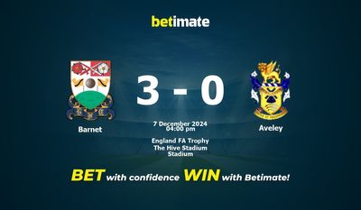 Pronostic Barnet vs Aveley, cotes et conseils de paris 12/07/2024