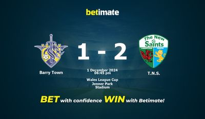 Barry Town vs TNS Pronostic, cotes et conseils de paris 01/12/2024