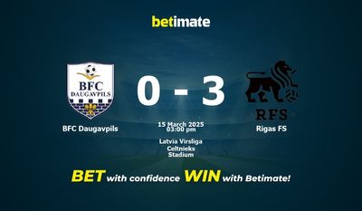 BFC Daugavpils vs Rigas FS Prédiction, cotes et conseils de paris 15/03/2025