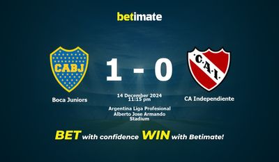 Boca Juniors vs CA Independiente Prédiction, cotes et conseils de paris 14/12/2024