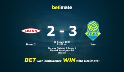 Brann 2 vs Jerv Prédiction, cotes et conseils de paris 11/08/2024