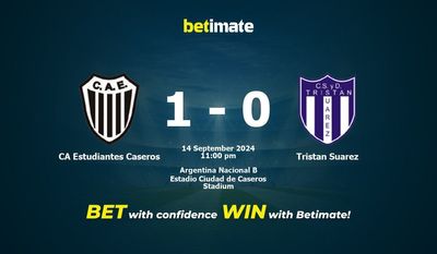 CA Estudiantes Caseros vs Tristan Suarez Prédiction, cotes et conseils de paris 14/09/2024