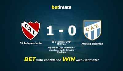 CA Independiente vs Atlético Tucumán Prédiction, cotes et conseils de paris 10/12/2024