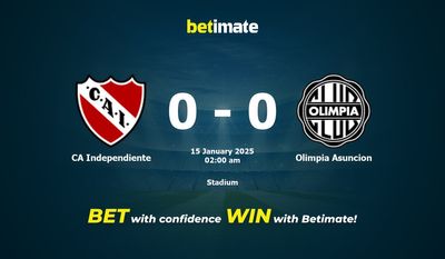CA Independiente vs Olimpia Asuncion Prédiction, cotes et conseils de paris 15/01/2025