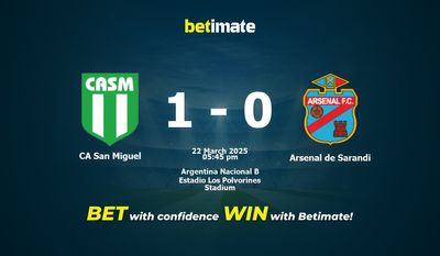 CA San Miguel vs Arsenal de Sarandi Prédiction, cotes et conseils de paris 22/03/2025