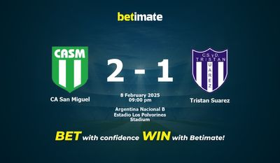 CA San Miguel vs Tristan Suarez Pronostic, cotes et conseils de paris 08/02/2025