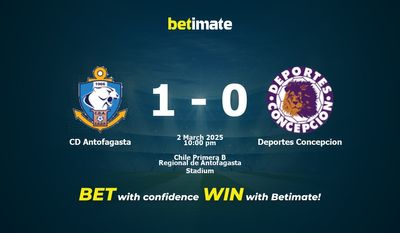 Pronostic, cotes et conseils de paris CD Antofagasta vs Deportes Concepcion 03/02/2025