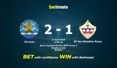 Pronostic, cotes et conseils de paris CD Coria vs UD San Sebastian Reyes (27/04/2025)