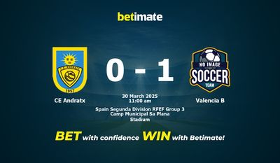 Pronostic, cotes et conseils de paris CE Andratx vs Valencia B (30/03/2025)