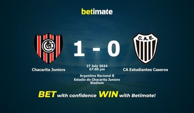 Chacarita Juniors vs CA Estudiantes Caseros Prédiction, cotes et conseils de paris 27/07/2024
