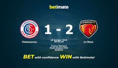 Pronostic Châteauroux vs Le Mans, cotes et conseils de paris 18/10/2024