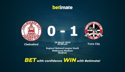 Pronostic, cotes et conseils de paris Chelmsford vs Truro City (29/03/2025)