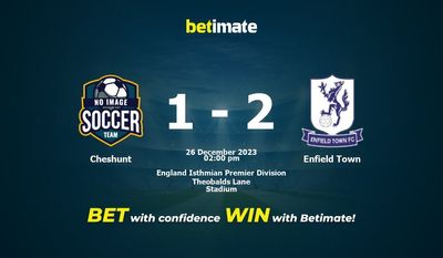 Cheshunt vs Enfield Town Prédiction, cotes et conseils de paris 26/12/2023