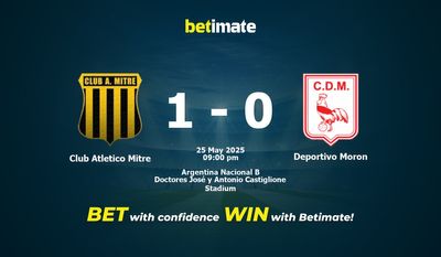 Pronostic, cotes et conseils de paris Club Atlético Mitre vs Deportivo Morón (25/05/2025)