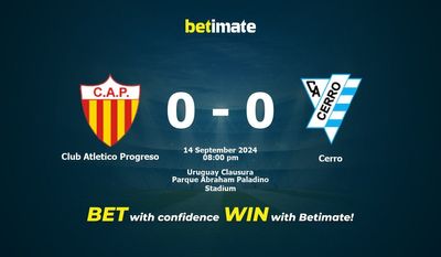 Pronostic, cotes et conseils de paris Club Atletico Progreso vs Cerro 14/09/2024