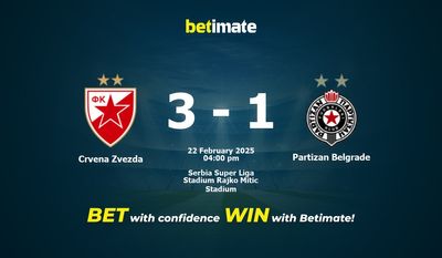 Crvena Zvezda vs Partizan Belgrade Prédiction, cotes et conseils de paris 22/02/2025