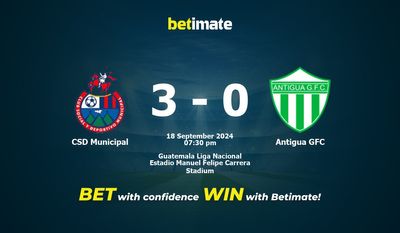 Prédiction, cotes et conseils de paris CSD Municipal vs Antigua GFC 18/09/2024