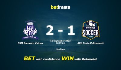 CSM Ramnicu Valcea vs ACS Cozia Calimanesti Prédiction, cotes et conseils de paris 15/09/2023