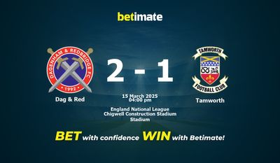 Pronostic, cotes et conseils de paris Dag & Red vs Tamworth (15/03/2025)