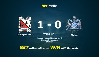 Darlington 1883 vs Marine Prédiction, cotes et conseils de paris 08/02/2025