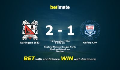 Darlington 1883 vs Oxford City Pronostic, cotes et conseils de paris 14/12/2024