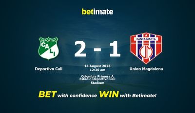 Pronostic, cotes et conseils de paris Deportivo Cali vs Union Magdalena (13/08/2025)
