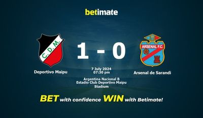 Deportivo Maipu vs Arsenal de Sarandi Prédiction, cotes et conseils de paris 07/07/2024