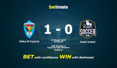 Pronostic, cotes et conseils de paris Dibba Al Fujairah vs Dubaï United (15/03/2025)