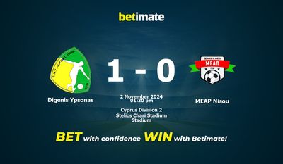 Digenis Ypsonas vs MEAP Nisou Pronostic, cotes et conseils de paris 11/02/2024