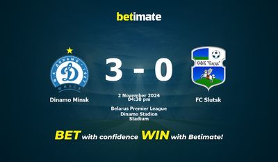 Pronostic Dinamo Minsk vs FC Slutsk, cotes et conseils de paris 11/02/2024