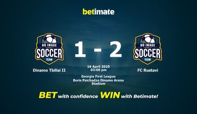 Pronostic, cotes et conseils de paris Dinamo Tbilissi II vs FC Rustavi (16/04/2025)