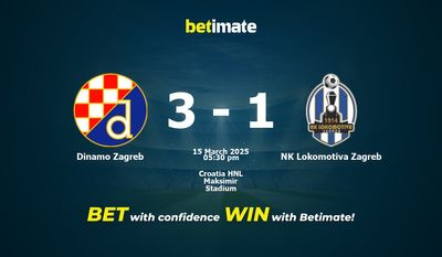 Dinamo Zagreb vs NK Lokomotiva Zagreb Prédiction, cotes et conseils de paris 15/03/2025