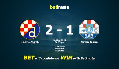 Dinamo Zagreb vs Slaven Belupo Prédiction, cotes et conseils de paris 10/05/2025