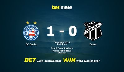 Pronostic, cotes et conseils de paris EC Bahia vs Ceara (26/03/2025)