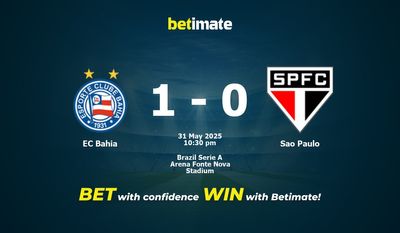 Pronostic, cotes et conseils de paris EC Bahia - Sao Paulo (31/05/2025)