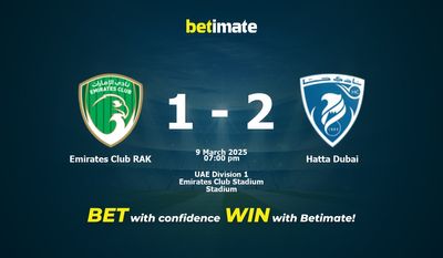 Emirates Club RAK vs Hatta Dubai Pronostic, cotes et conseils de paris 03/09/2025