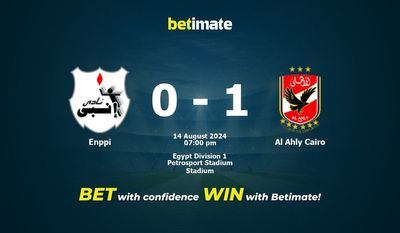 Enppi vs Al Ahly le Caire Prédiction, cotes et conseils de paris 14/08/2024