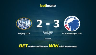 Esbjerg U19 vs FC Copenhague U19 Prédiction, cotes et conseils de paris 03/04/2024