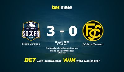 Pronostic, cotes et conseils de paris Étoile Carouge vs FC Schaffhausen (18/04/2025)