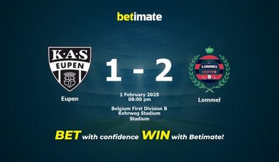 Eupen vs Lommel Prédiction, cotes et conseils de paris 01/02/2025